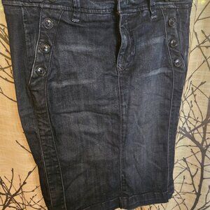 Vintage Level 99 Women's denim sailor pencil skirt